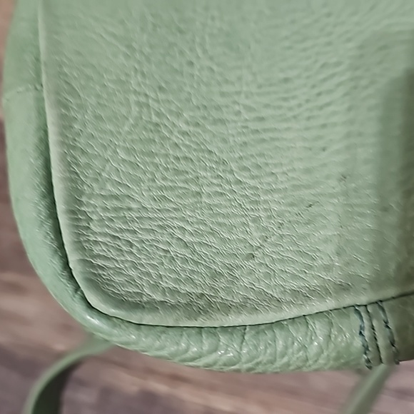 Fossil Mint Green Pebbled Leather Hand Bag - Picture 13 of 13